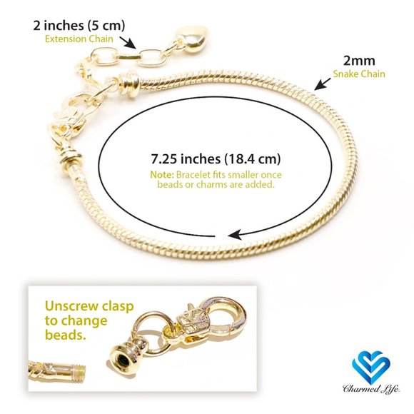 European Charm Bracelet - Rebel Chick (0807) - Picture 4 of 4